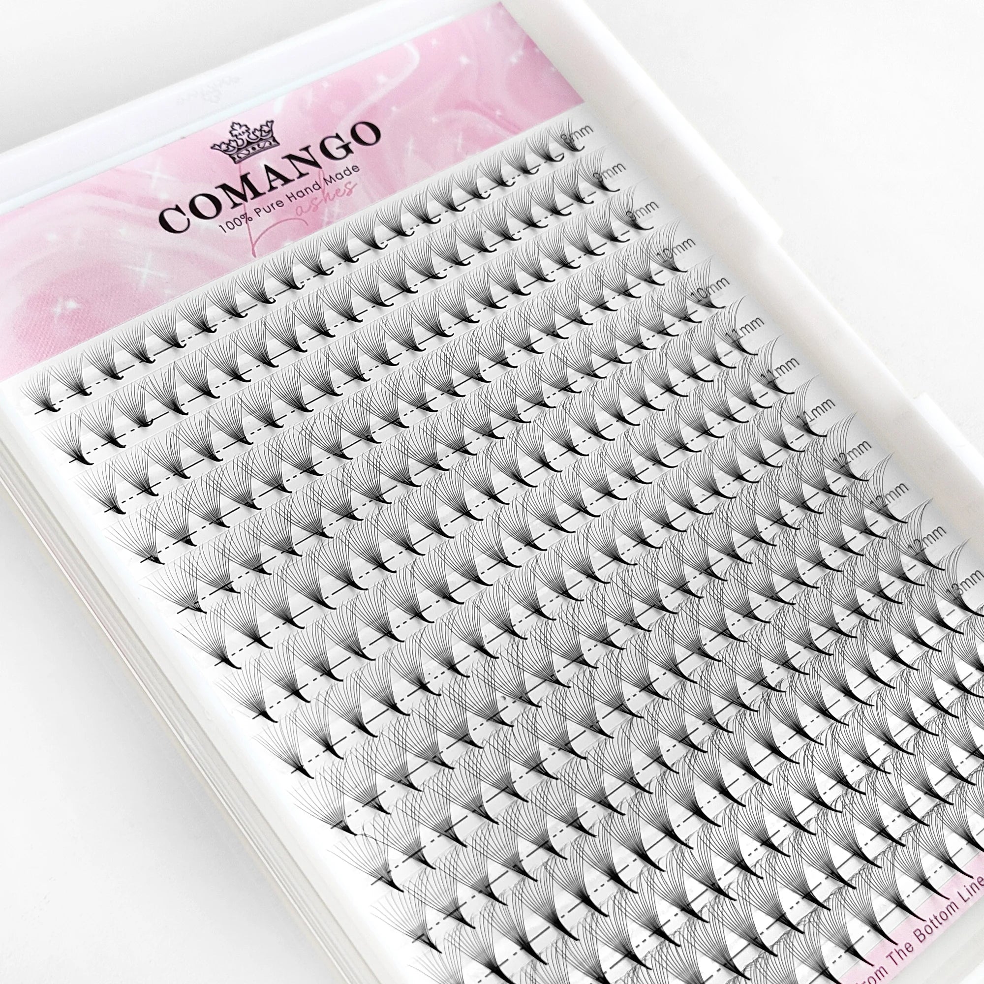 CoMango Wispy Pointy Base Premade Russian Volume Fans 3D 6D 10D 12D 14D 16D Lashes Extension 300 Fans False Mink Eyelashes