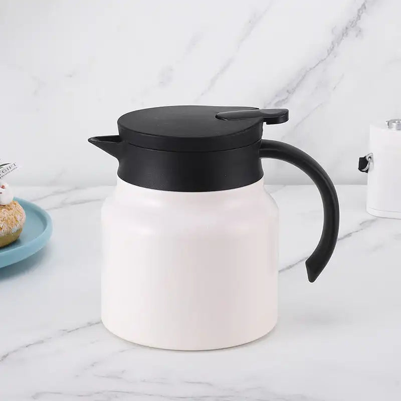 Insulated Pot Stainless Steel Tea Separation Thermos Pot Multifunction Kettle 800-1000ML Portable Handle Pot Insulated Pot