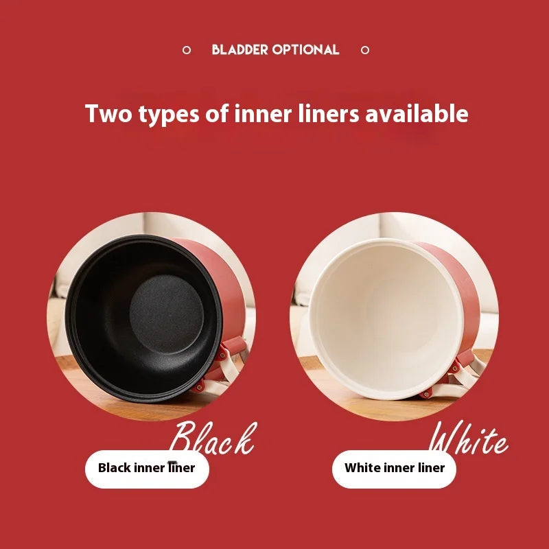 Portable Electric Heating Pot 1.5L Multi-purpose Cooker with Cover Automatic Temperature Control Fast Cooker for InstantNoodles