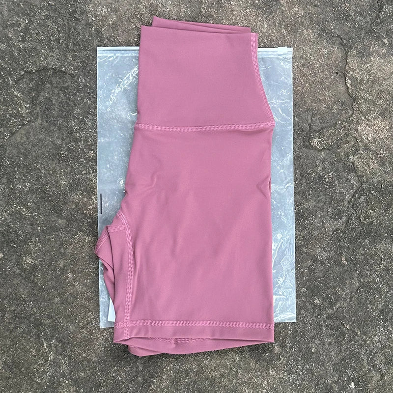 Women Sports Biker Shorts Women Naked Feeling High Waist Yoga Shorts Push Up Fitness Leggings Tummy Control Yoga Slim Shorts