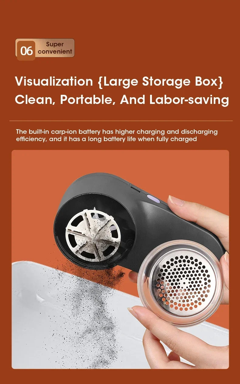 Electric Lint Remover Electric Pellet Fluff Remover Digital Display Debobbler Clothes Shaver Multifunction for Clothes Sweater