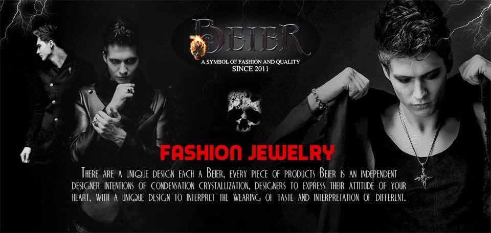 Beier New Store 316L Stainless Steel High Quality Cool Fashion Iron Cross Ring Man Black Oil Painting Jewelry LLBR8-073R