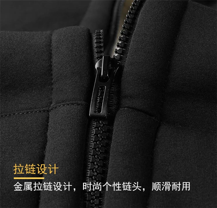 Winter Windproof Warm Thick Fleece Jackets Men Fashion Casual Coat Male Autumn Outwear Outdoor Classic Hooded Jacket For Men