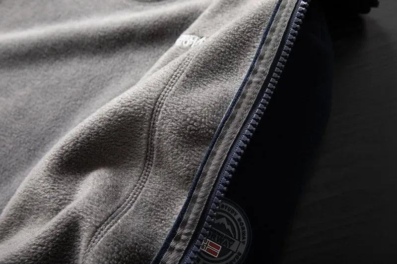 Windproof Fleece Padded Jacket for Men, Anti-Freezing, Warm Coat, Polar Cold, Large Size, Leisure, Fashion, Fall, Winter, New,