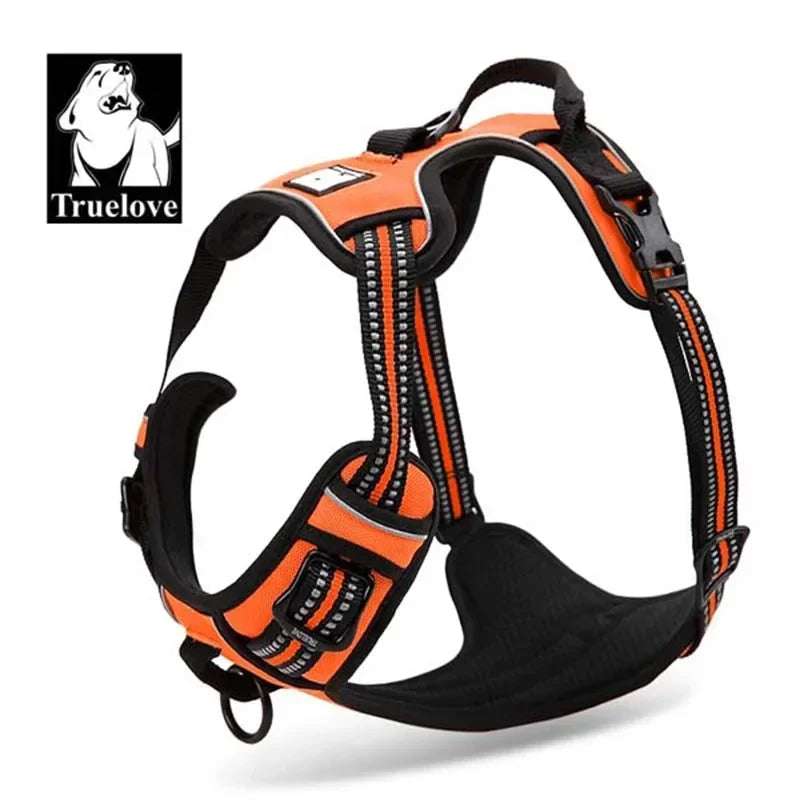 Truelove Dog Harness No Pull Pet Harness Adjustable Soft Padded Dog Vest Reflective No Choke PetVest Easy Control Handle TLH5651