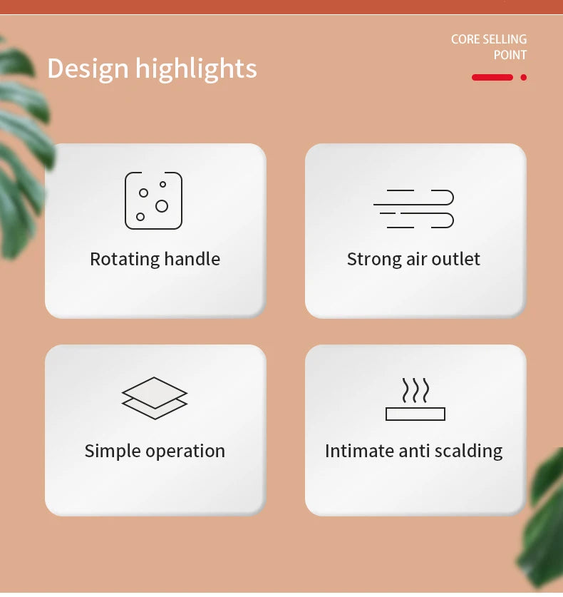 Hand Blower Household Hand Portable Barbecue Blower Small Hair Dryer Outdoor Barbecue Accessories Tools