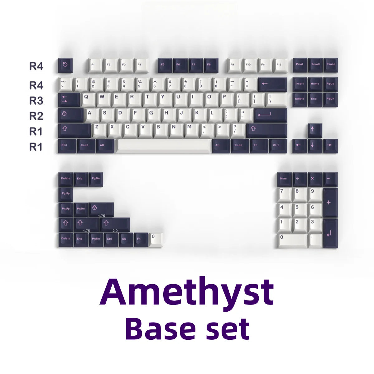 GMK Clone 253 Keys Big Set Double Shot Keycaps Cherry Profile Yuru Wavez Artic For Mechanical Gaming Keyboard MX Blue Switch