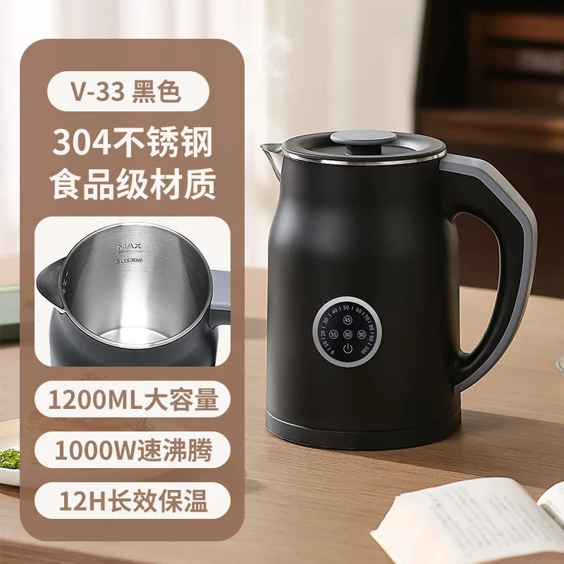 110V/220V Electric Kettle Smart Home Appliance for USA Japan Canada with Keep Warm Function AB