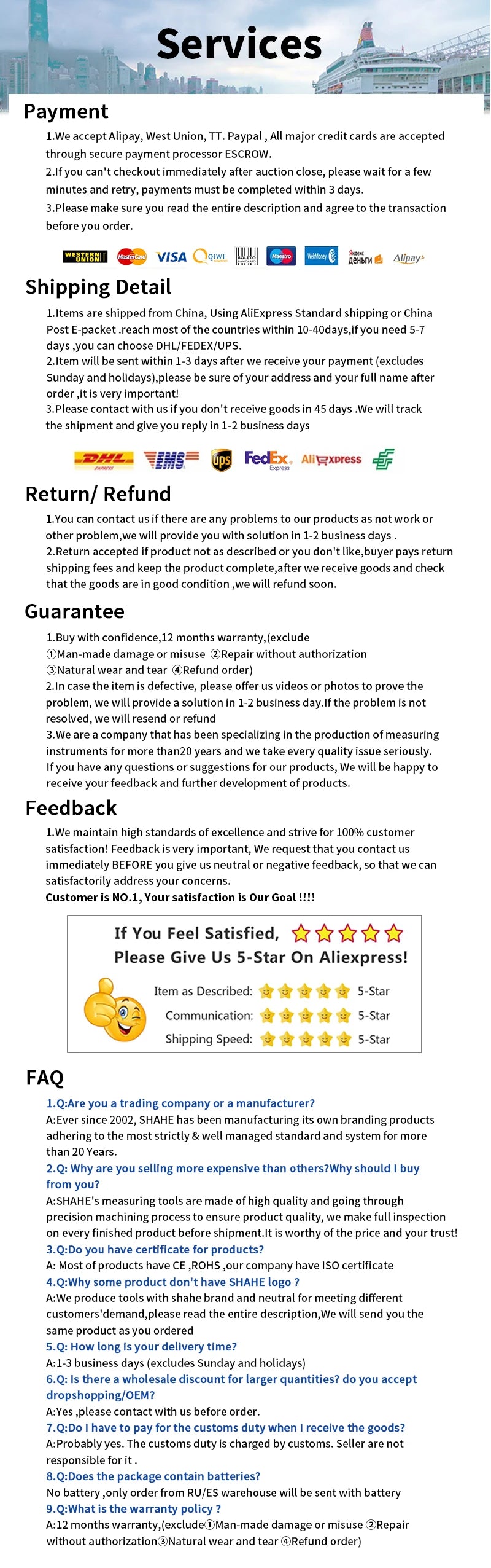 SHAHE IP54 150/200/300 mm Digital Electronic Caliper Ruler Digital Vernier Caliper Digital Caliper Stainless Steel Calipers