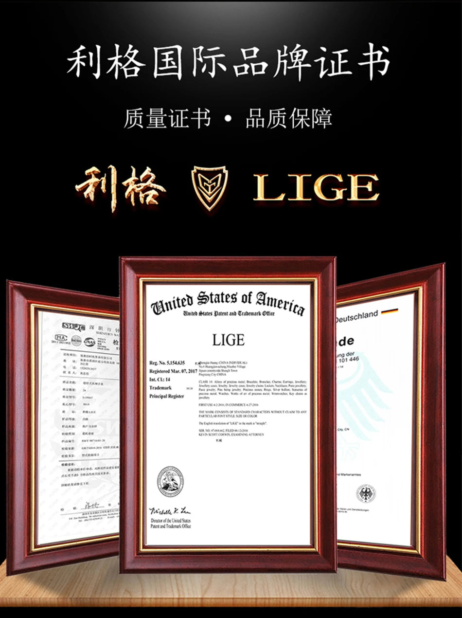 LIGE Watch Men Fashion Military Sports Waterproof Quartz Mens Watches Top Brand Luxury Calendar Chronograph Relogios Masculino