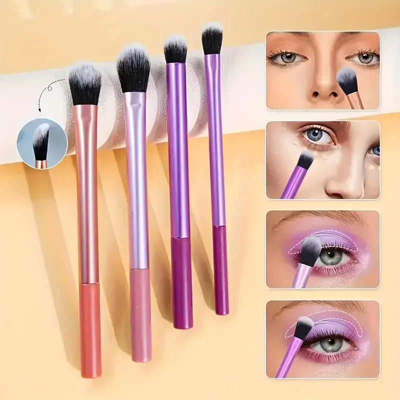 New Soft Synthetic Hair 8-Piece Makeup Brush Set for Foundation Concealer Eye Shadow Blending