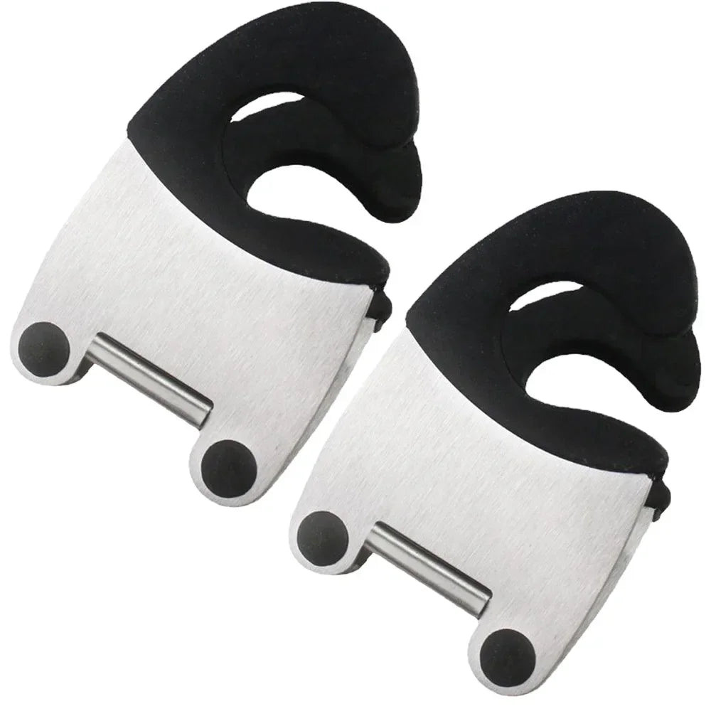 Stainless Steel Pot Spoon Holder, Anti-Scald Silicone Grip Pot Clip Holder For Spoon, Kitchenware Bowl Clip, Cooking Utensils