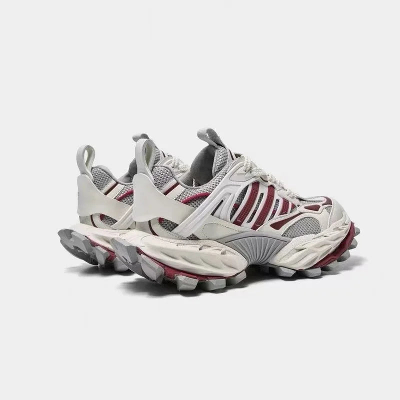 STRONGSHEN Men Running Shoes Ourdoor Jogging Trekking Sneakers Lace Up Mesh Athletic Shoes Comfortable Light Soft Sport Shose