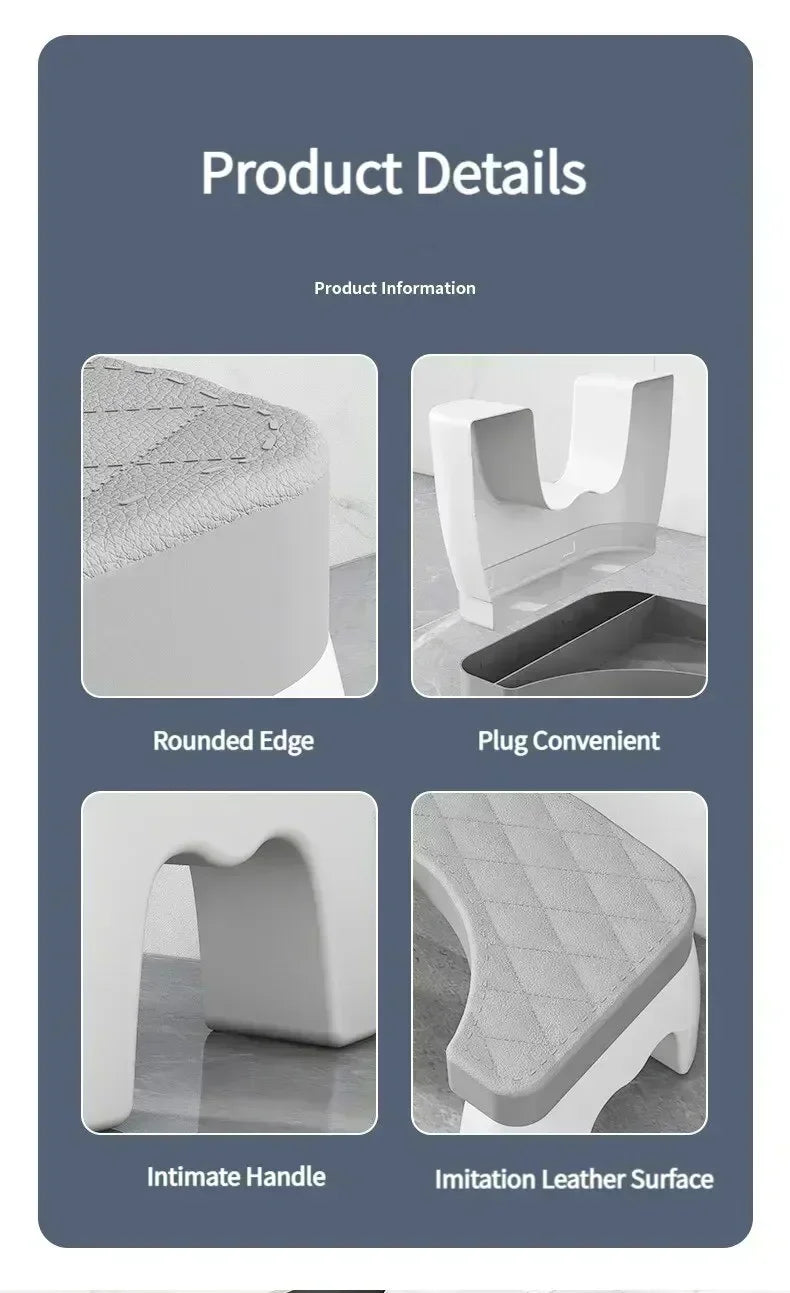 1PC Waterproof Squatty Potty Toilet Stool Toilet Foot Stool Squat Stool For Pregnant Woman Children Adult Old People