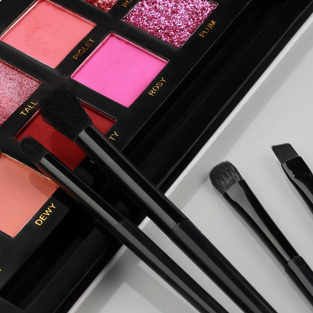 Makeup Brushes Set 13Pcs Premium Synthetic Brush Foundation Powder Blending Concealer Eyeshadow Blush Cosmetics Brushes Travel