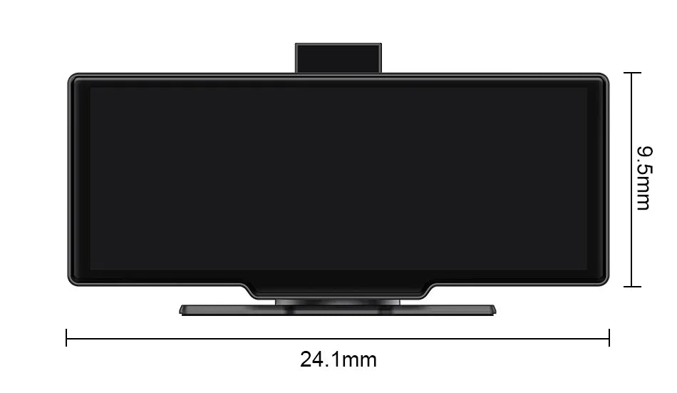 Srnubi 10.26" Dash Cam Rearview Carplay Android Auto 4K DVR Navigation Player Dual Len Recorder Dashboard WIFI BT