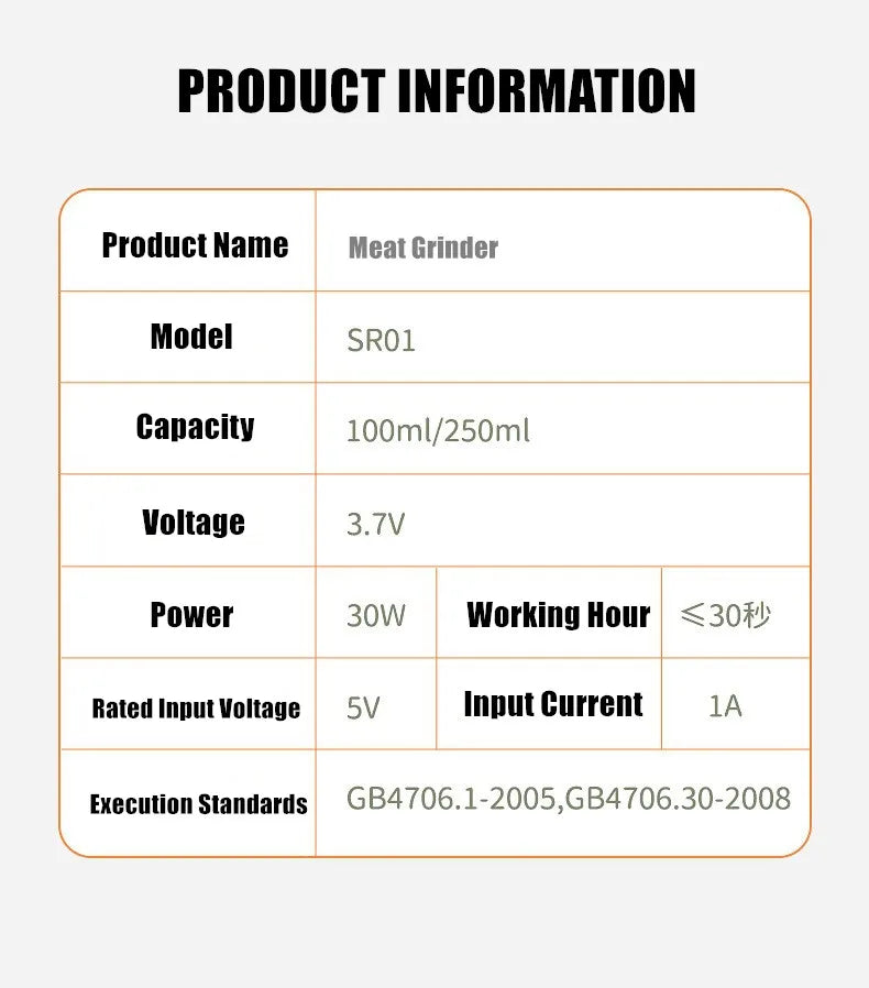 Multifunctional Cooking Machine Automatic Household Meat Grinder Baby Supplementary Food Stirring Minced Garlic ﻿