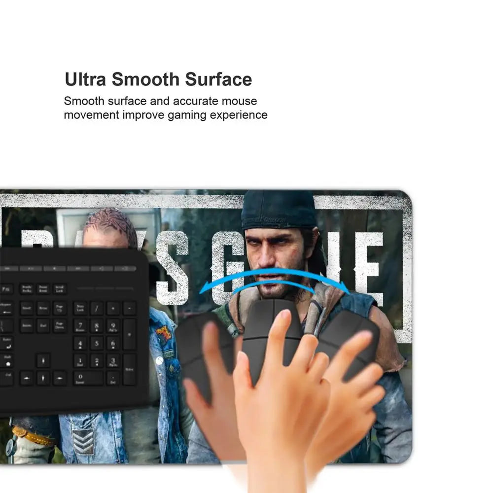 Days Gone Large Mouse Pad Pads Game Xxl Gaming Mousepad Gamer Keyboard Mause Accessories Desk Protector Mat Mats Pc Mice Office