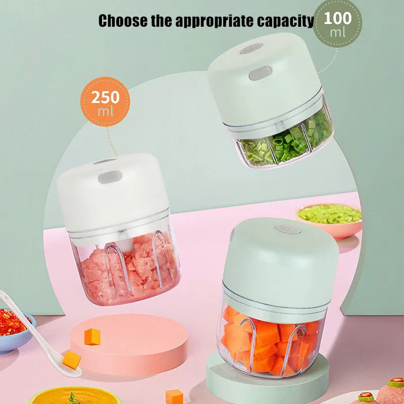 Multifunctional Cooking Machine Automatic Household Meat Grinder Baby Supplementary Food Stirring Minced Garlic ﻿