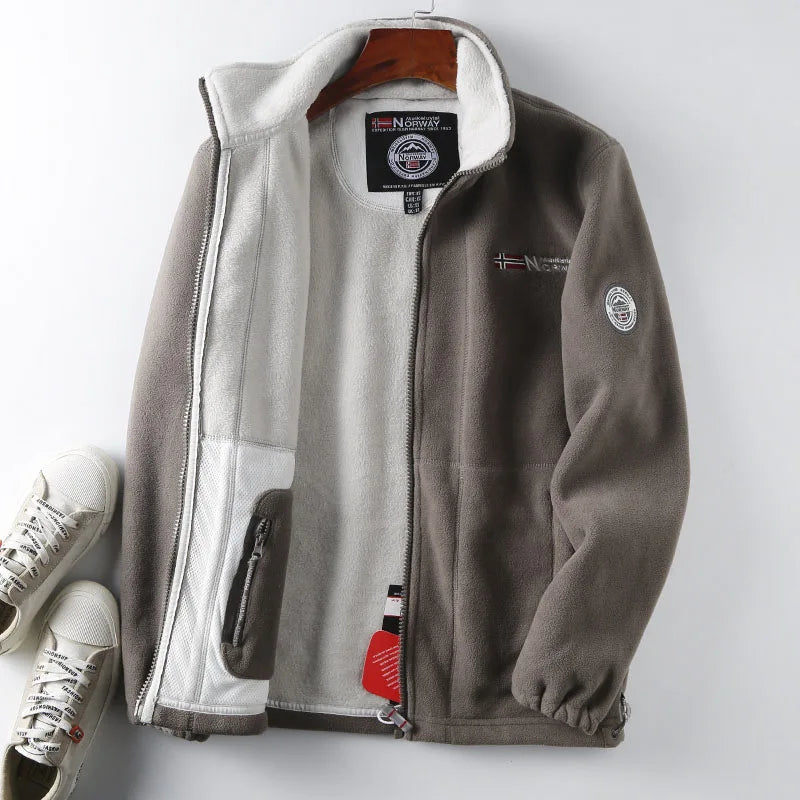 FGKKS 2023 Brand Casual Jacket For Men Thickened Wool Jacket High Quality Design Warm Fashion Jacket Male