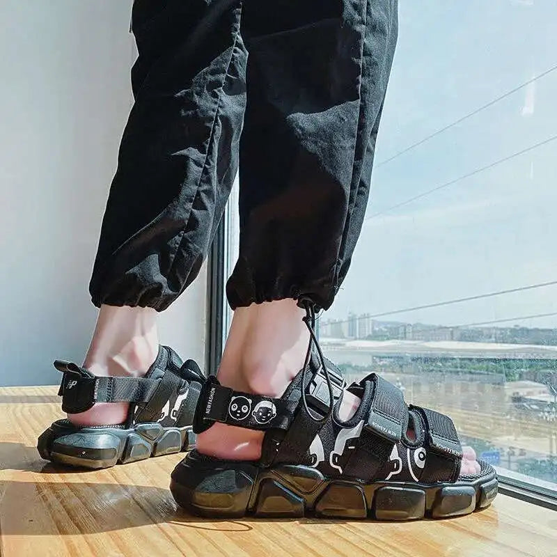 Fashion Sandals Summer Wear-resistant 2023 New Sports Dual-purpose Slippers Beach Shose Men Breathable Light Anti-Slippery