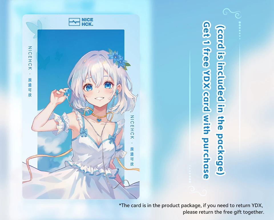 NICEHCK YDX Earbud HiFi Wired Microphone Earphone 14.8mm Dynamic Driver Music Headset With 2Pin Silver Plated OCC Mixed Cable