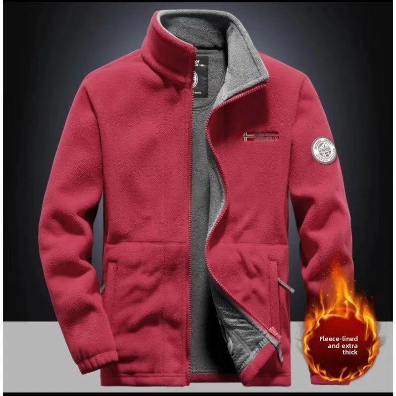 Outdoor Windproof and Breathable Fleece Warm Trendy Top for Autumn Winter Sports Leisure Thick and Warm Patagonia Jacket