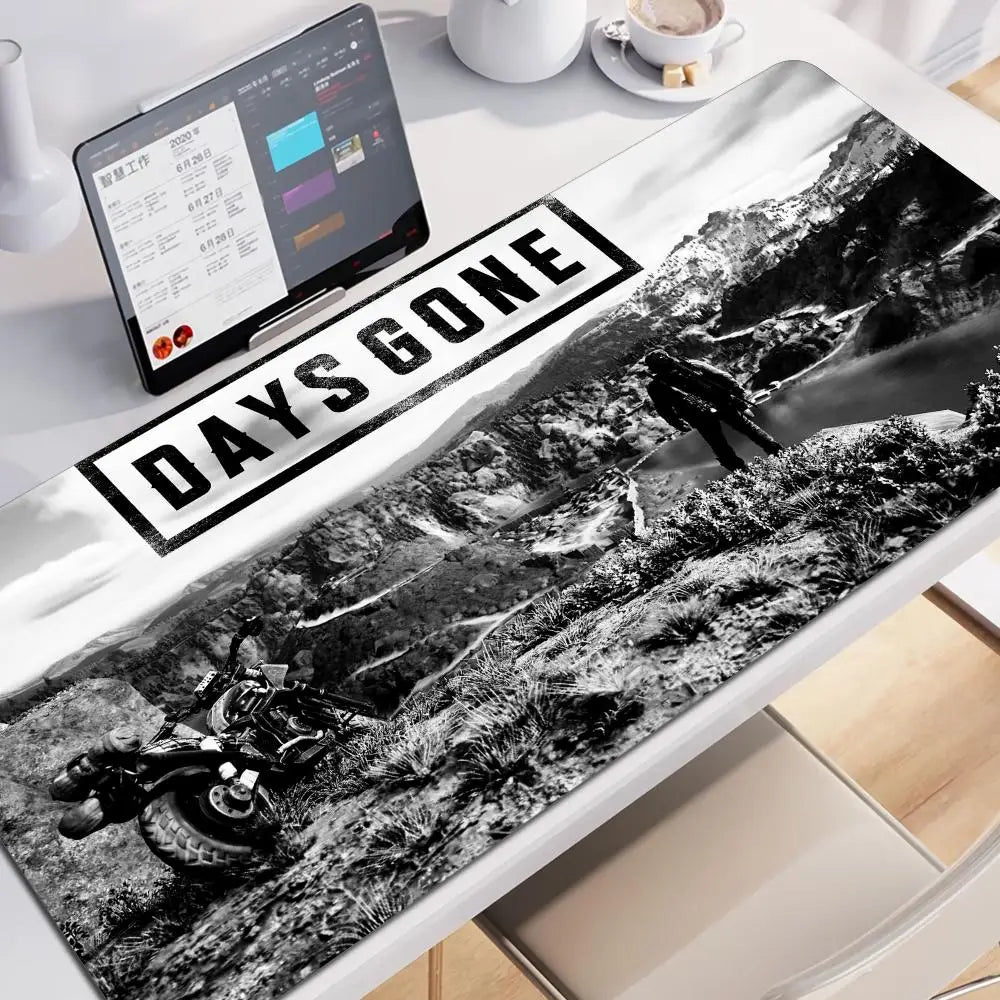 Days Gone Large Mouse Pad Pads Game Xxl Gaming Mousepad Gamer Keyboard Mause Accessories Desk Protector Mat Mats Pc Mice Office