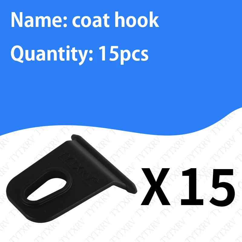 TYTXRV Black Universal Awning Coat Hook Hook Racks Suitable For RV Camping Caravan Party Light Stand Awnning Hook Accessories