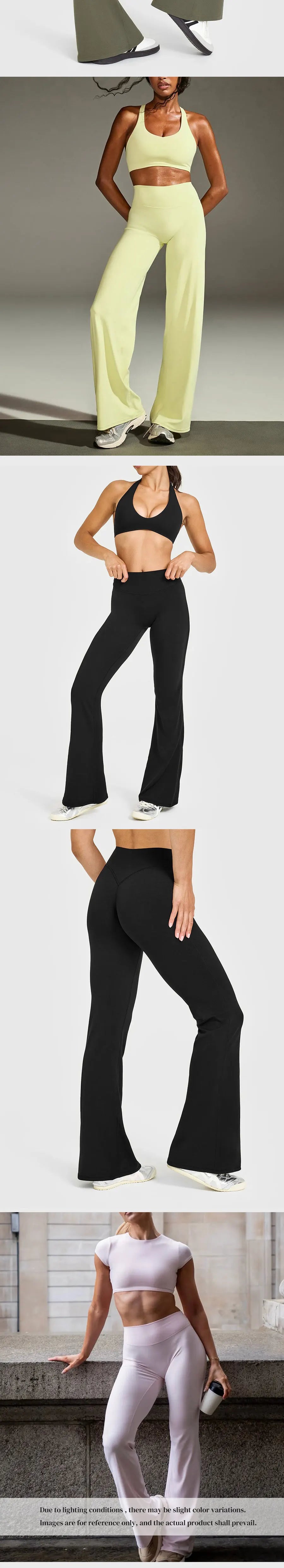 Oner Active Flared Leggings Straight Leg Leggings Woman Wide-leg Pants Yoga Breathable Fitness Clothing Versatile Casual Pants