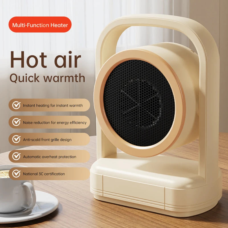 Desktop Heater Electric Heater Hot Air Blower Portable Heater Mini Energy Saving for Office Room Dormitory Home Appliance Warmer