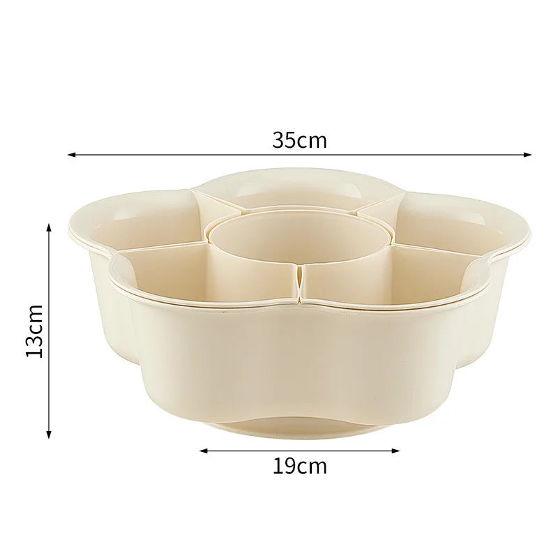 1PC Hot Pot Side Dish Grid Rotatable Household Drain Basket Kitchen Side Dish Home Party Hotpot Supplies