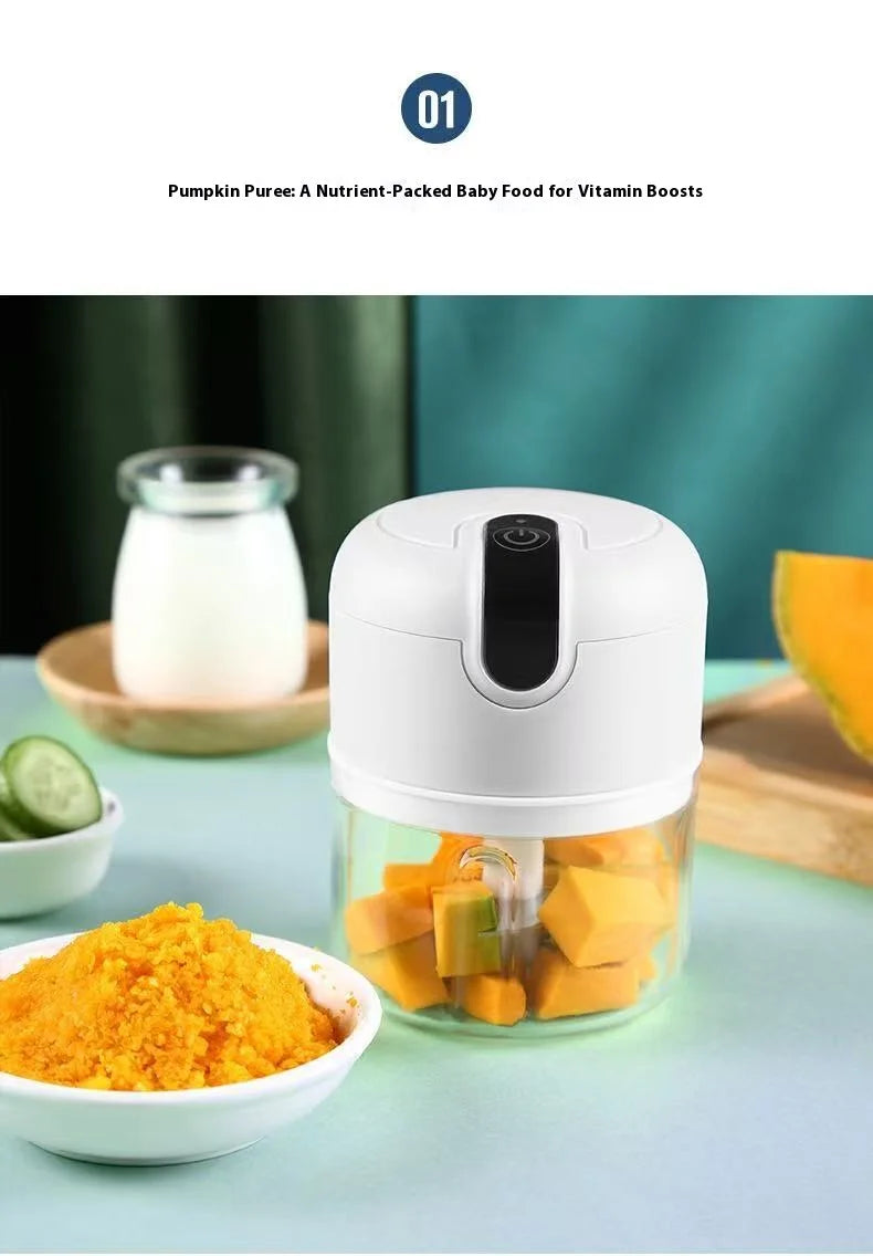 Electric Mini Garlic Vegetable Chopper Garlic Masher Portable Chopper Multi Function Meat Grinder Masher Machine Usb Charging
