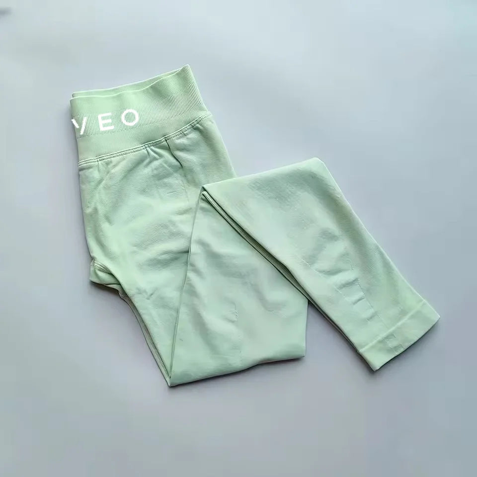 TEVEO New S Impact Leggings Women Seamless Sports Yoga Pants Low Ribbed Band Gym clothes Fitness Workout wear Scrunch Bum Tights