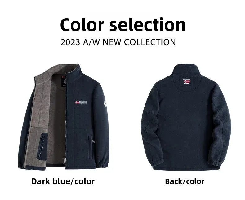 High Quality Thickened Fleece Lined Hat Jacket Embroidered Cotton Jacket Warmth Retention Outerwear for Men Summer Thin