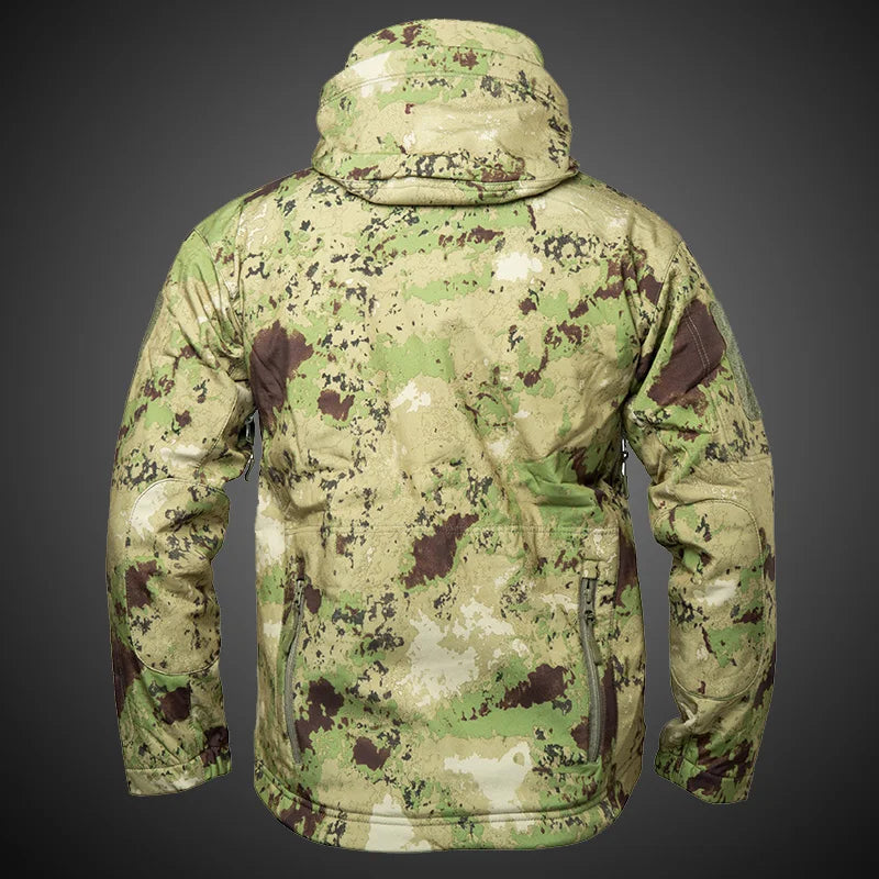 Mege Brand Clothing Autumn Men's Military Camouflage Fleece Jacket Army Tactical Clothing  Male Camouflage Windbreakers