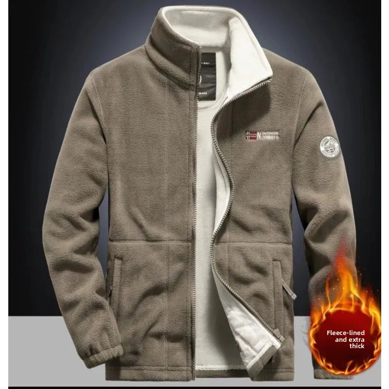Outdoor Windproof and Breathable Fleece Warm Trendy Top for Autumn Winter Sports Leisure Thick and Warm Patagonia Jacket