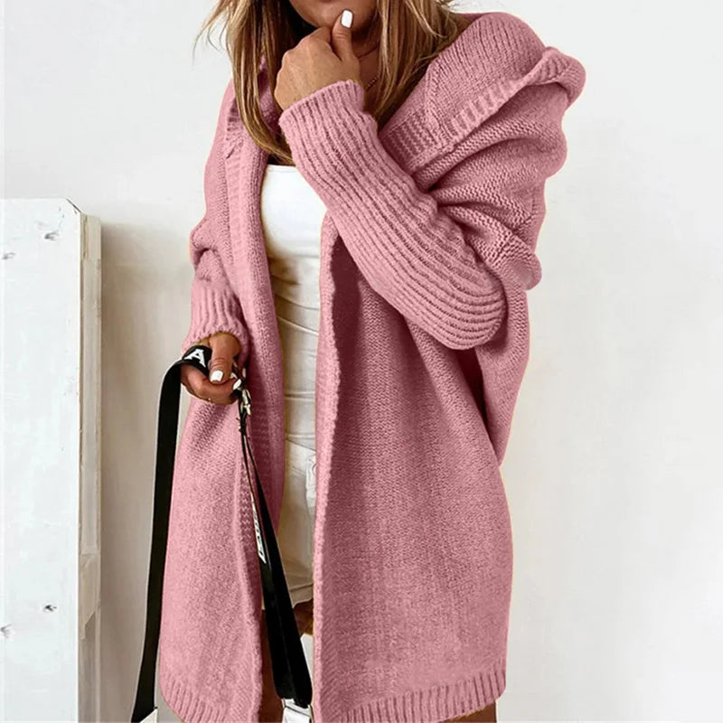 Oversized Cardigan Women Fashion Hoodies Coat Long Sleeve Sweaters For Women Elegant Patchwork Print Coat 2023