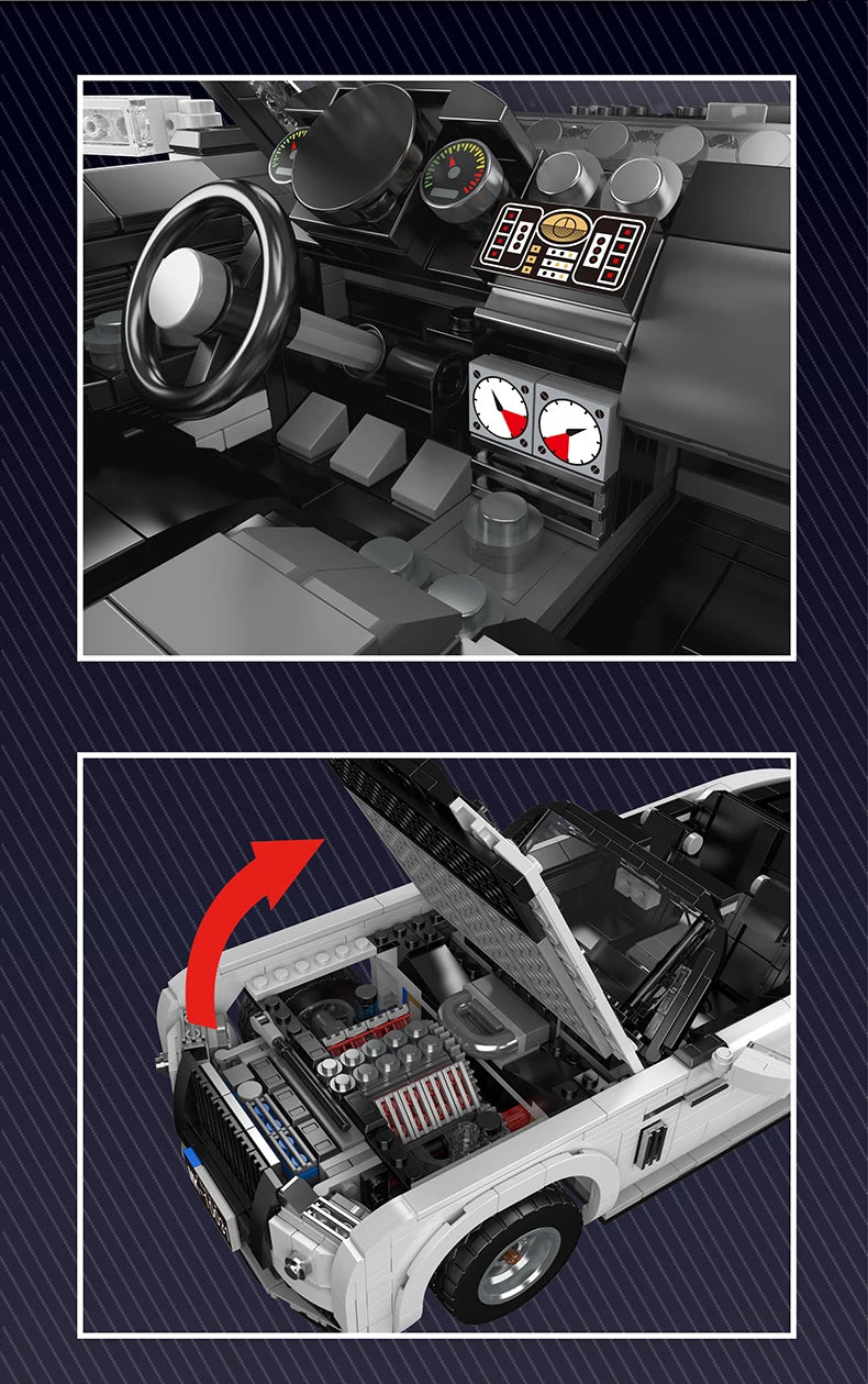 Mould King 10031 Technical Car Toys The RR Wraith Vintage Car Building Block Assembly Car Model Brick Set Kids Christmas Gift