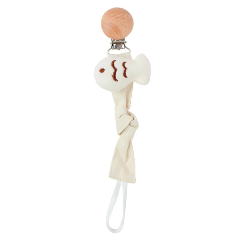 Baby Pacifier Clip Chain Cotton Cartoon Country Style Holder Dummy  Handmade   Christmas Gift Dropshipping