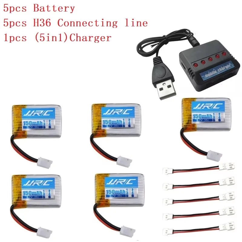 Original JJRC H36 battery 3.7V 150mAh For JJRC E010 E011 E012 E013 Furibee F36 RC Quadcopter Parts Lipo Battery and Charger