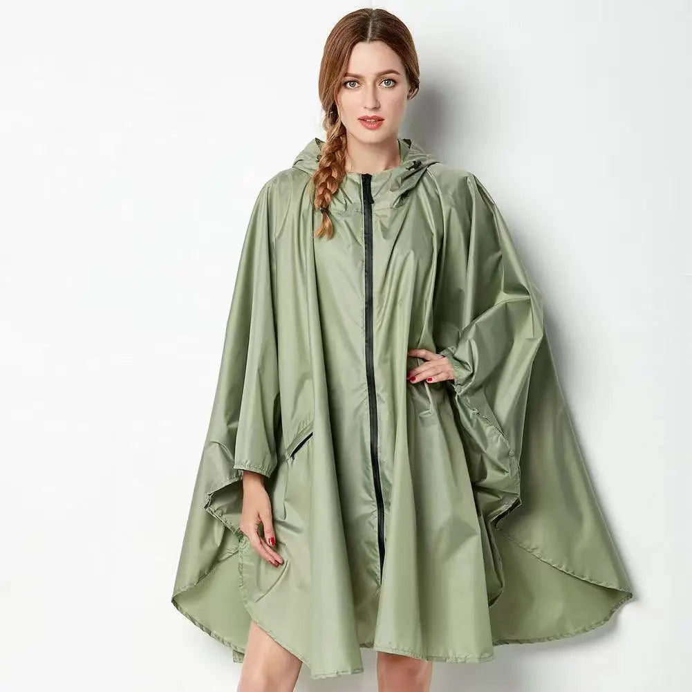 New Men Women Motocycle Raincoat Lightweight Rain Coat Poncho Waterproof Cloak Raincoats Adults Biker Hiking Windproof Rainwear