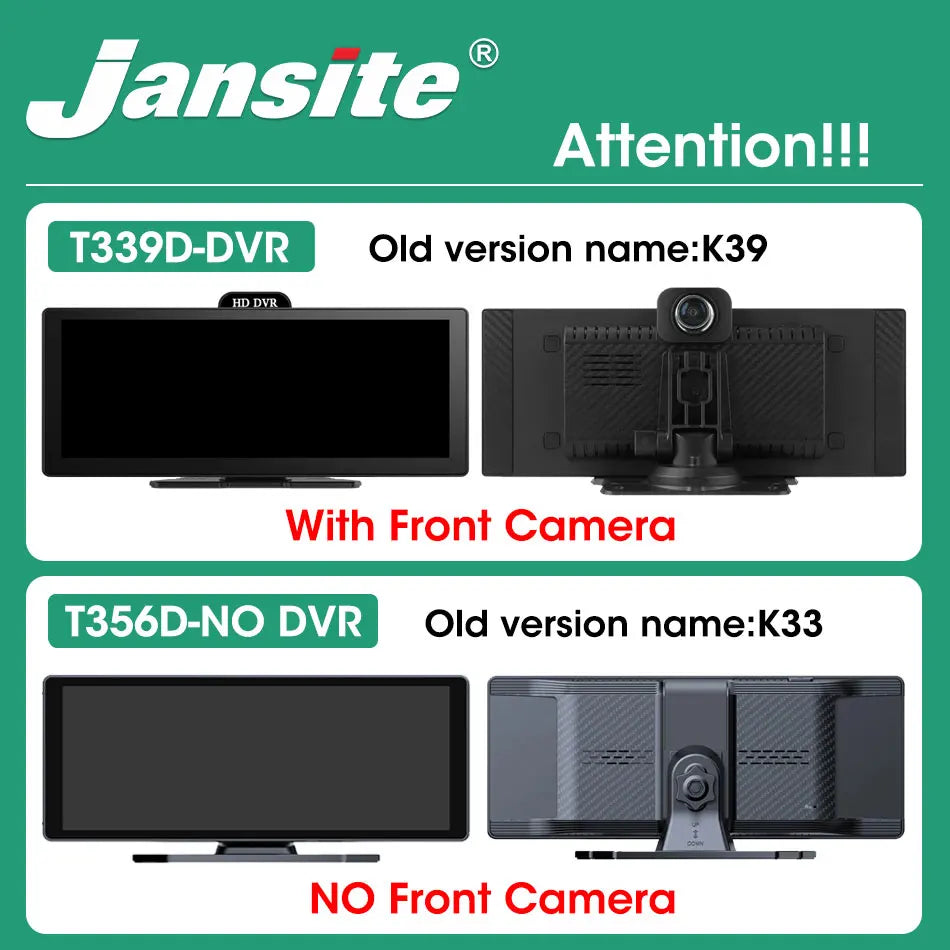 10/11.26 Inch 4K DVR Wireless CarPlay & Android Auto Dash Cam Bluetooth Audio GPS Navigation Dashboard Dual Lens Video Recorder