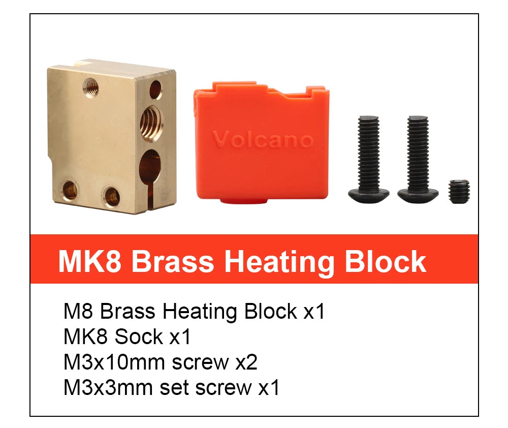 Trianglelab v6 Brass Heatblock For Hotend 3D Printer High Temperature Hardened Steel V6 Nozzles DDB  MATRIX EXTRUDER