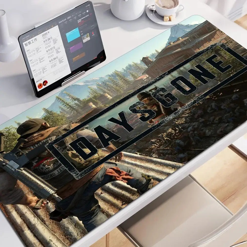 Days Gone Large Mouse Pad Pads Game Xxl Gaming Mousepad Gamer Keyboard Mause Accessories Desk Protector Mat Mats Pc Mice Office