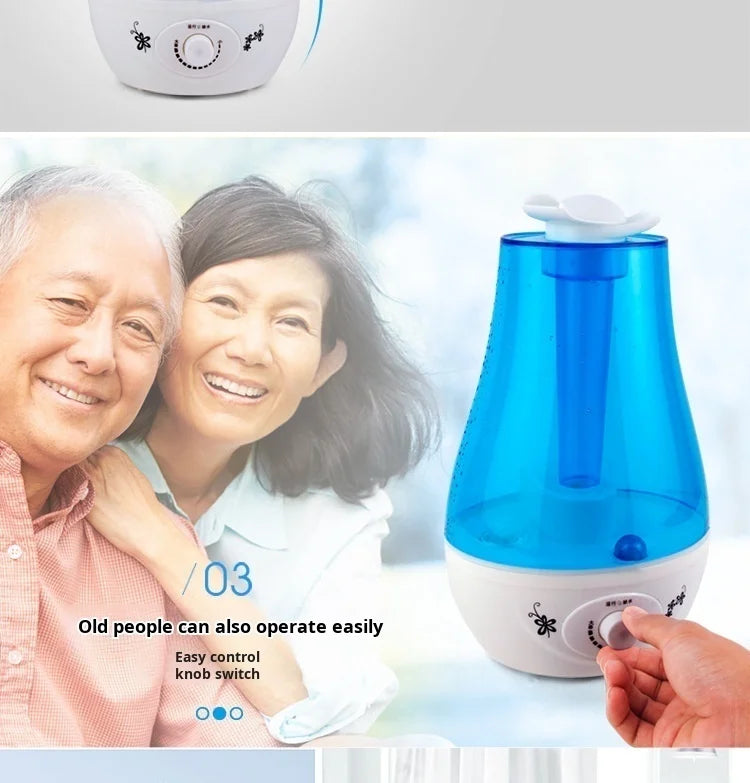Household bedroom humidifier double spray large mist volume atomizing moisturizing Diffuser Ultrasonic Mini Aroma Air Purifier