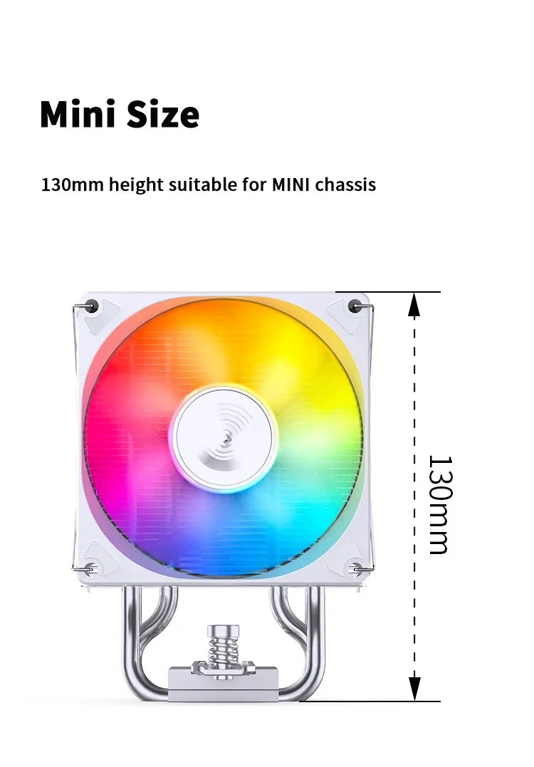 JONSBO-PWM Ventilador CPU, 4 Heat Pipe, CPU Cooler, Refrigerador de ar para Intel LGA1700, 1200, 115X, AMD, AM4, AM5,CR-1400 EVO