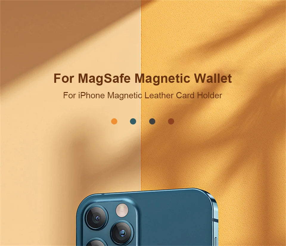 For Magsafe Leather Magnetic Wallet Case For iPhone 14 12 15 13 Pro Max Magnetic Card Bag Cover Samsung S23 S22 Ultra Accessory