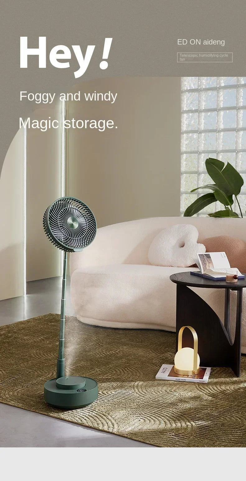 36V/110V/220V  Small Home Appliance Suspended Floor Fan with Powerful Airflow and Adjustable Height C