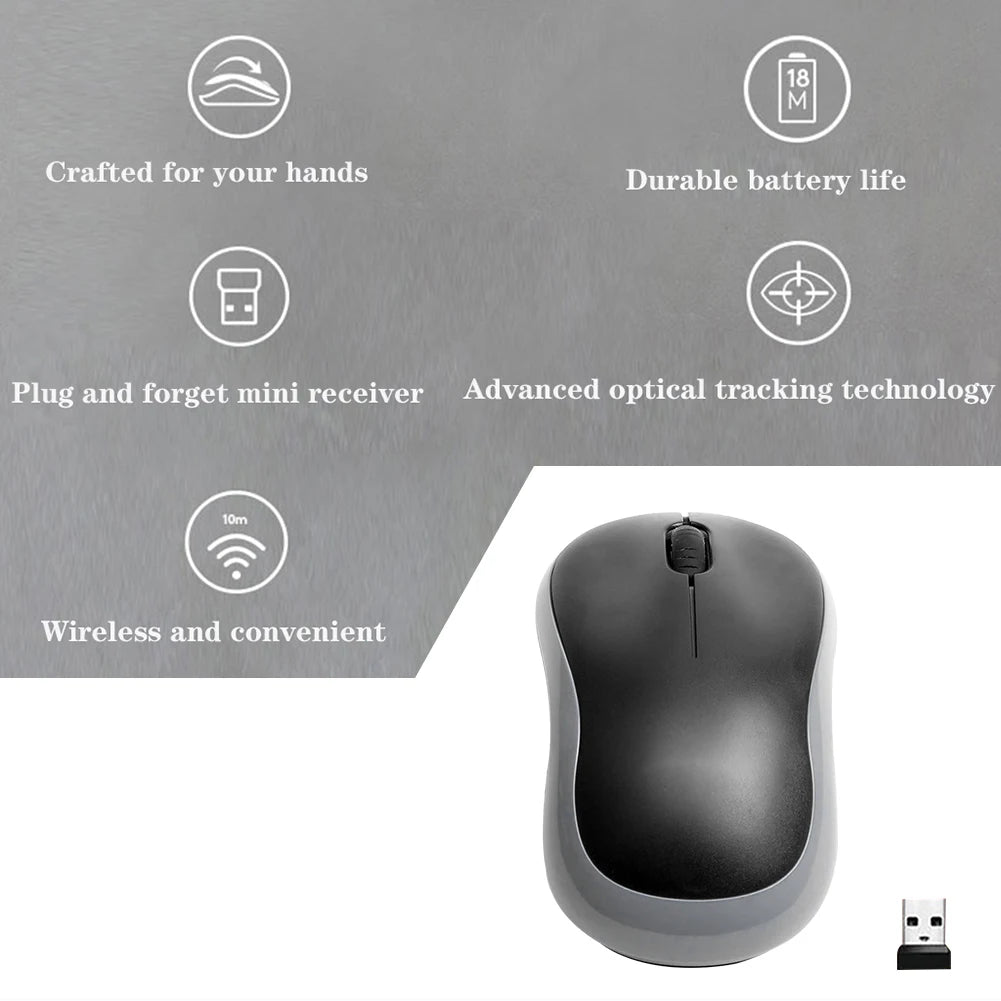 5/10pcs M185 2.4 GHz Wireless Mouse 1000DPI 3 Buttons Optical Mice Silent Gaming Optical Navigation Mice